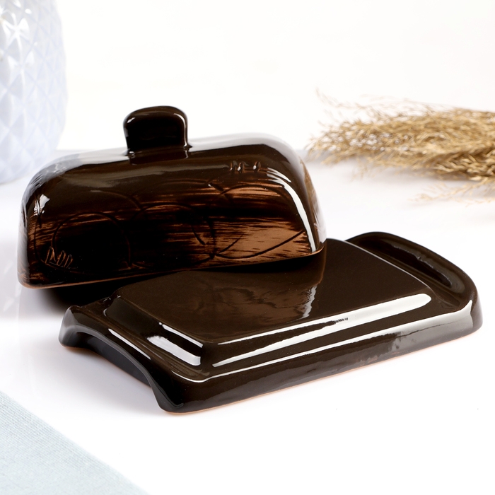 Масленка Масленка "Русская" 8х17х10см, старина