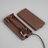 Светодиодная ветка 70 см, 20 LED, коричневая, от батареек AAх2, свечение белое