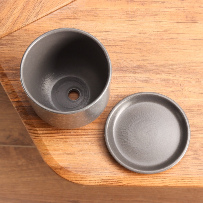 Горшок цветочный Питон графит 0.8 л Горшок цветочный Питон графит 0.8 л