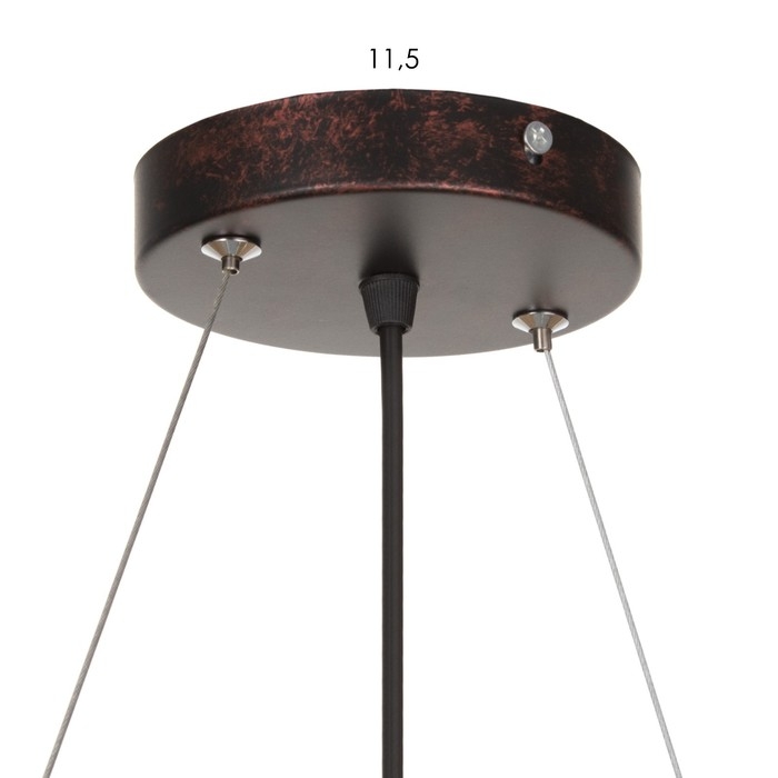 Подвес "Тубо" 10хЕ27 40Вт черный-медь 7х5х7-127см BayerLux