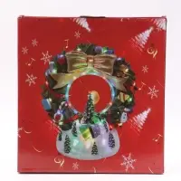Фигура светодиодная &laquo;Праздничный венок&raquo; 13&times;12&times;15 см, муз, USB, AAx3 (не в комплекте), МУЛЬТИ