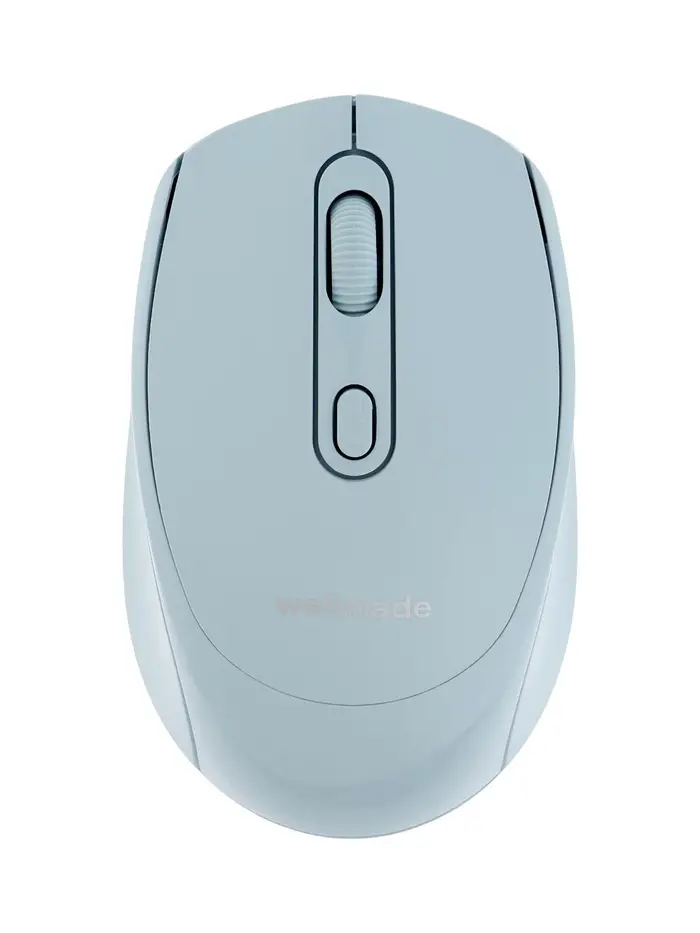 Мышь WELLMADE M03, беспроводная, оптическая, 1200 dpi, голубая Мышь WELLMADE M03, беспроводная, оптическая, 1200 dpi, голубая