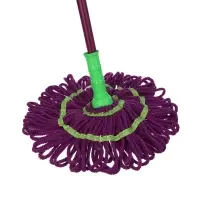 Швабра с отжимом&nbsp; тм VETTA, ручка 115 см, металл, пластик, полиэстер