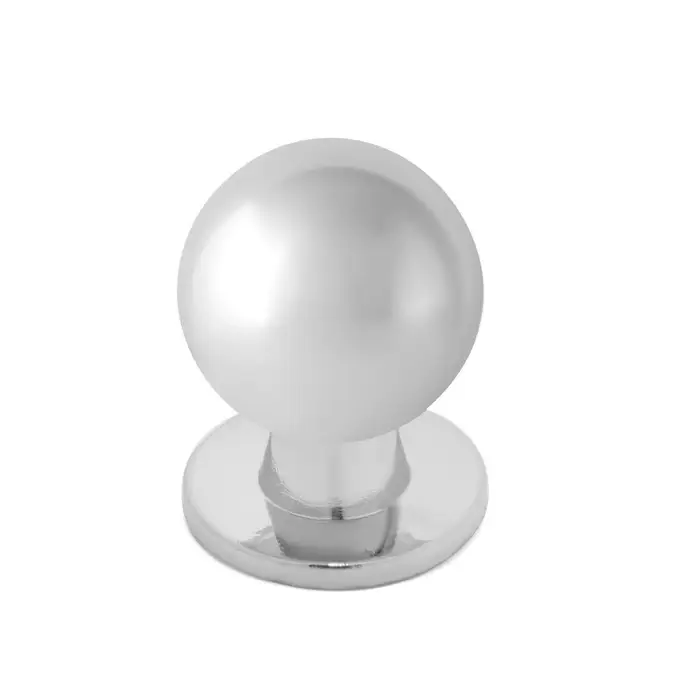 Ручка кнопка ТУНДРА РК008, цвет хром Ручка кнопка ТУНДРА РК008, цвет хром