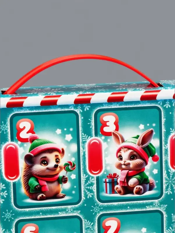 Подарочная коробка новогодняя Лесная братва 24,2х3,2х30,2 см