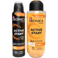 Подарочный набор DEONICA FOR MEN ProSport гель д/душа 400мл+АТ спрей150 мл