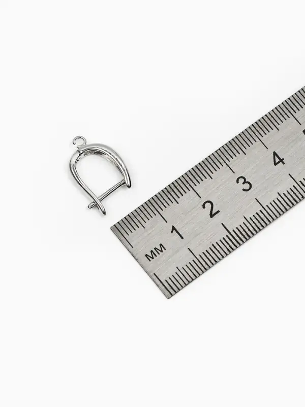 Набор 2 пары швензы с англиской застежкой для сережек, 20*13мм, серебро