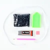 Алмазная мозаика на фигурке с полным заполнением «Мишка стразами», синий Алмазная мозаика на фигурке с полным заполнением «Мишка стразами», синий