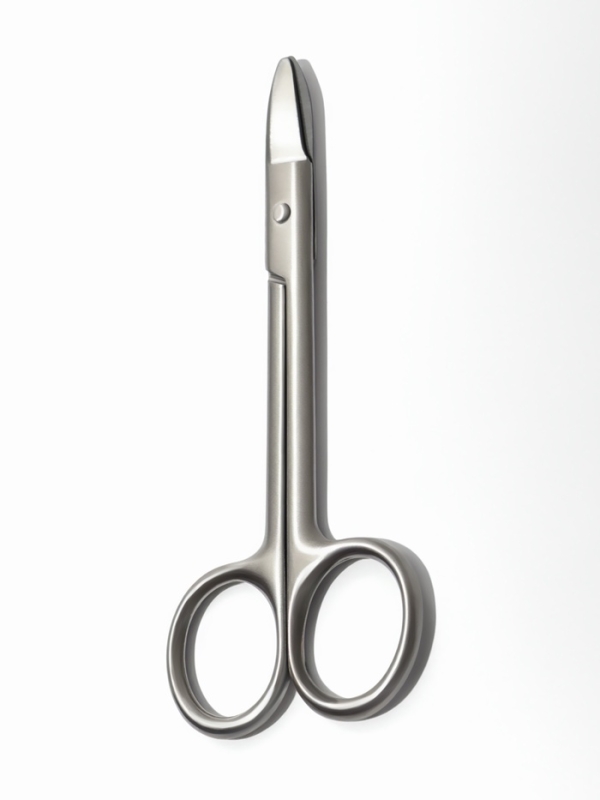 Ножницы педикюр прямые 8*20мм/11,8*5см серебр зип пакет QF Ножницы педикюр прямые 8*20мм/11,8*5см серебр зип пакет QF