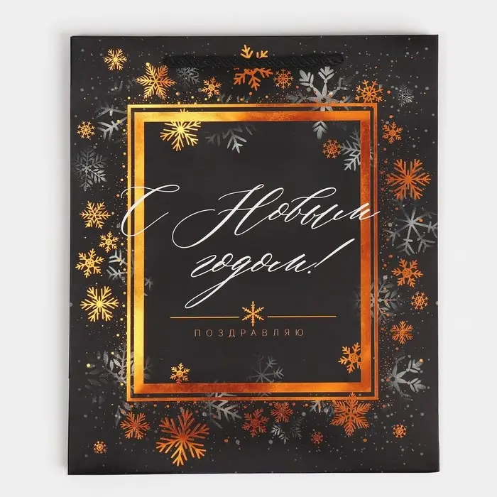 Пакет «Поздравляю с Новым годом!», 23 х 27 х 10 см