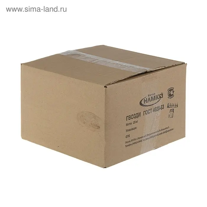 Гвозди ТУНДРА, строительные, ГОСТ 4028-63, без покрытия, 4&times;100 мм, 25 кг