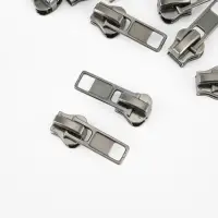 Бегунок автоматический для молнии &laquo;Трактор&raquo;, №5, 10 шт., цвет никель