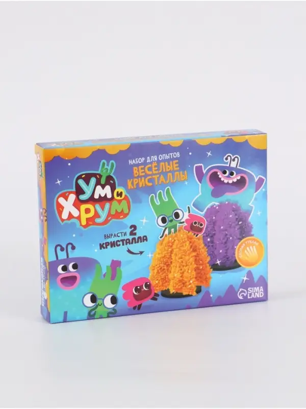 УМ И ХРУМ Набор для опытов "Веселые кристаллы"