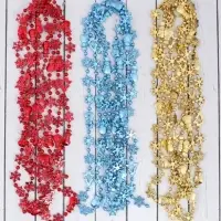 Бусы на ёлку &laquo;Снежинки&raquo;, длина 2.7 м, d=2.3 см, МИКС
