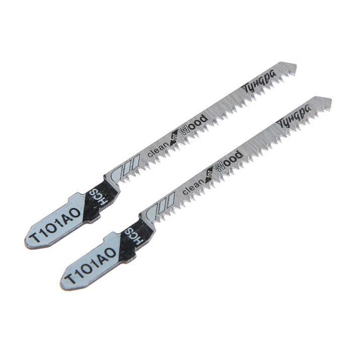 Пилки для лобзиков ТУНДРА, по дереву, фигурный рез, HCS, 50/75 х 1.4 мм, 2 шт. Пилки для лобзиков ТУНДРА, по дереву, фигурный рез, HCS, 50/75 х 1.4 мм, 2 шт.