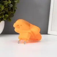 Ночник RISALUX &laquo;Звёздочка в колпаке&raquo;, LED, 1 Вт, 6.5&times;8&times;8.5 см, оранжевый