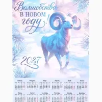Календарь 2027, настенный, А2 &laquo;Волшебства в НГ&raquo;