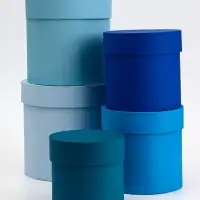 Набор круглых коробок 5 в 1, &laquo;Малахит&raquo;, 20&times;20&times;20 - 11&times;11&times;11 см