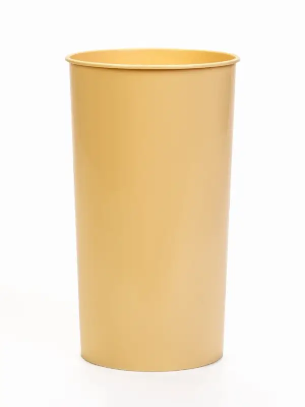 Ваза для цветов, 3.8 л, d=14 см, h=25.5 см, пластиковая, жёлтая