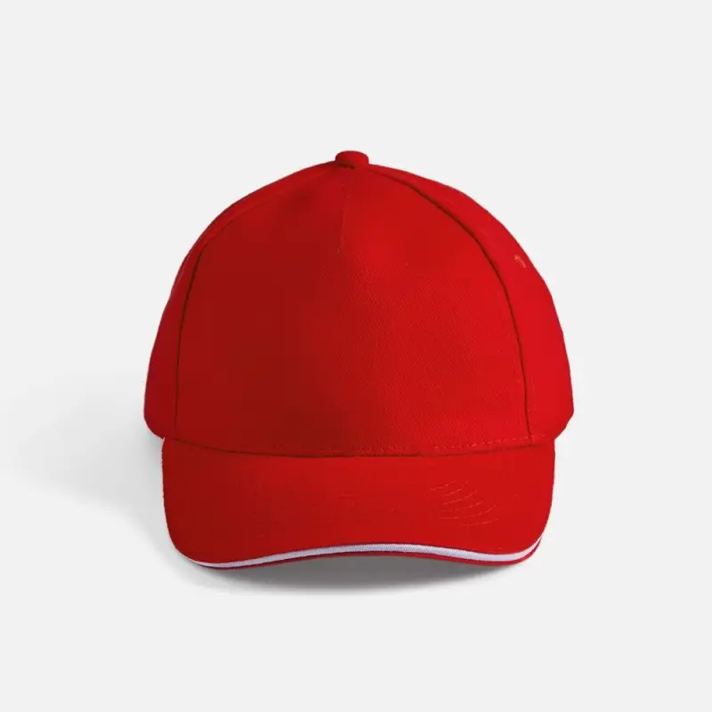 Бейсболка Long Beach, красная с белым Бейсболка Long Beach, красная с белым