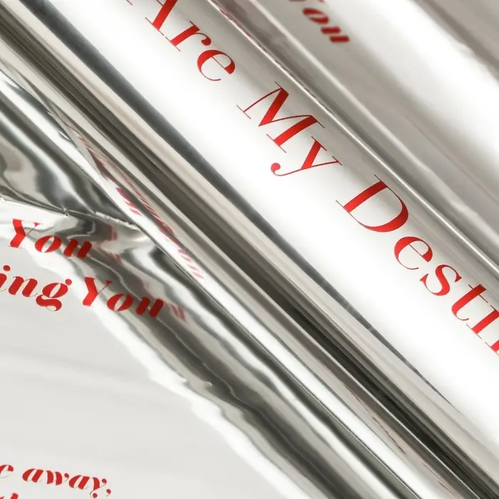 Пленка для цветов, 57×57 см, красный металлик Пленка для цветов, 57×57 см, красный металлик