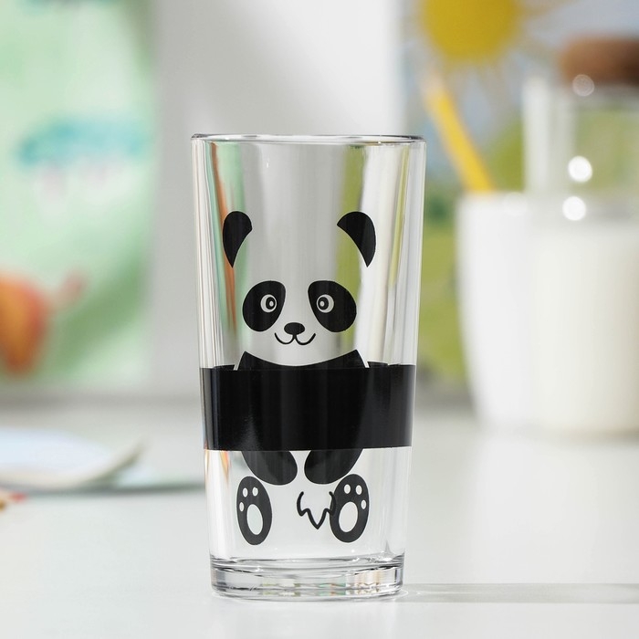 Стакан высокий для молока Доляна «Панда», 230 мл Стакан высокий для молока Доляна «Панда», 230 мл