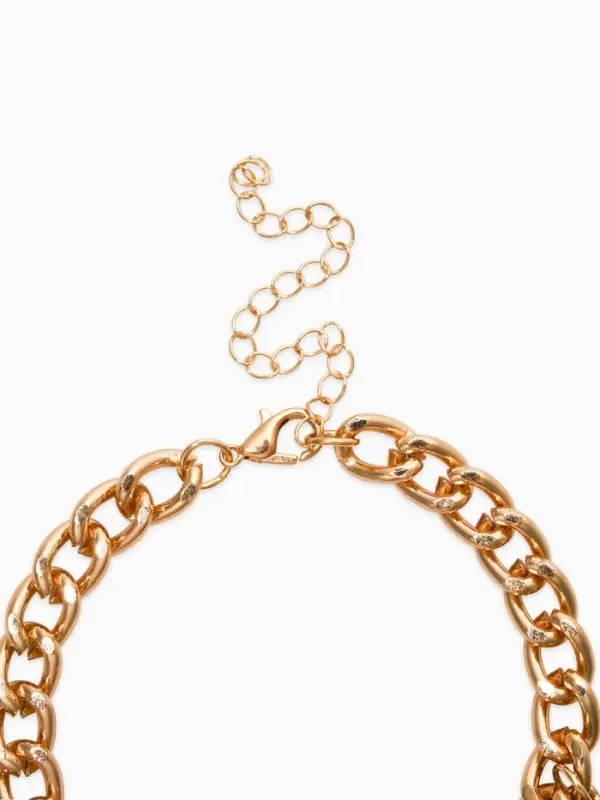 Браслет "Вишневый рай" на цепи, большая, цвет красный в золоте