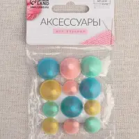 Набор заглушек для спиц, d=1.8 / 1.3 см, 12 шт., разноцветный