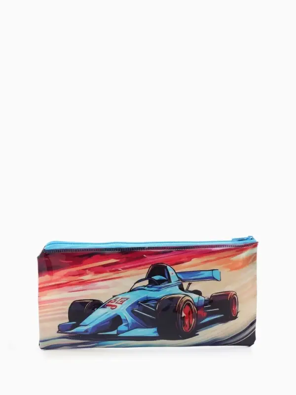Косметичка-пенал на молнии &laquo;Спорткар&raquo;, разноцветная