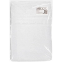 Набор полотенец махровых Luscan/бордюр 380г/м2, 70х130 белый, 10 шт/уп