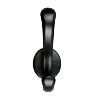 Крючок мебельный CAPPIO WAVE, двухрожковый, цвет черный, 4 шт.