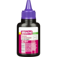Краска штемпельная Attache фиолетовая 45 гр на водной основе