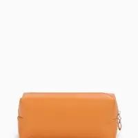 Косметичка женская ONE COLOR, на молнии, экокожа, бежевая