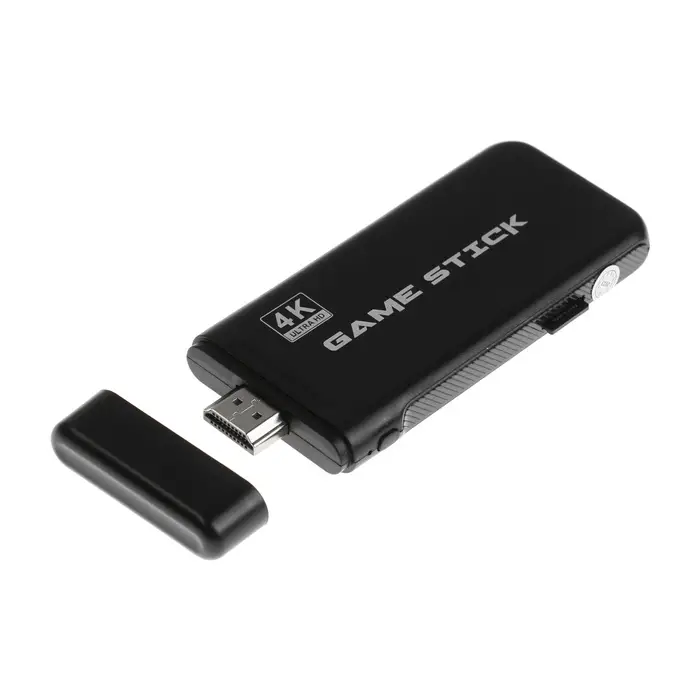 Игровая приставка M8Pro, 8/16/32 бита, 64 ГБ, HDMI, microSD, 2 беспроводных джойстика, чёрная