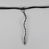 Гирлянда &laquo;Бахрома&raquo; 1.8&times;0.5 м, IP20, тёмная нить, 48 LED, свечение красное, 8 режимов, 220 В