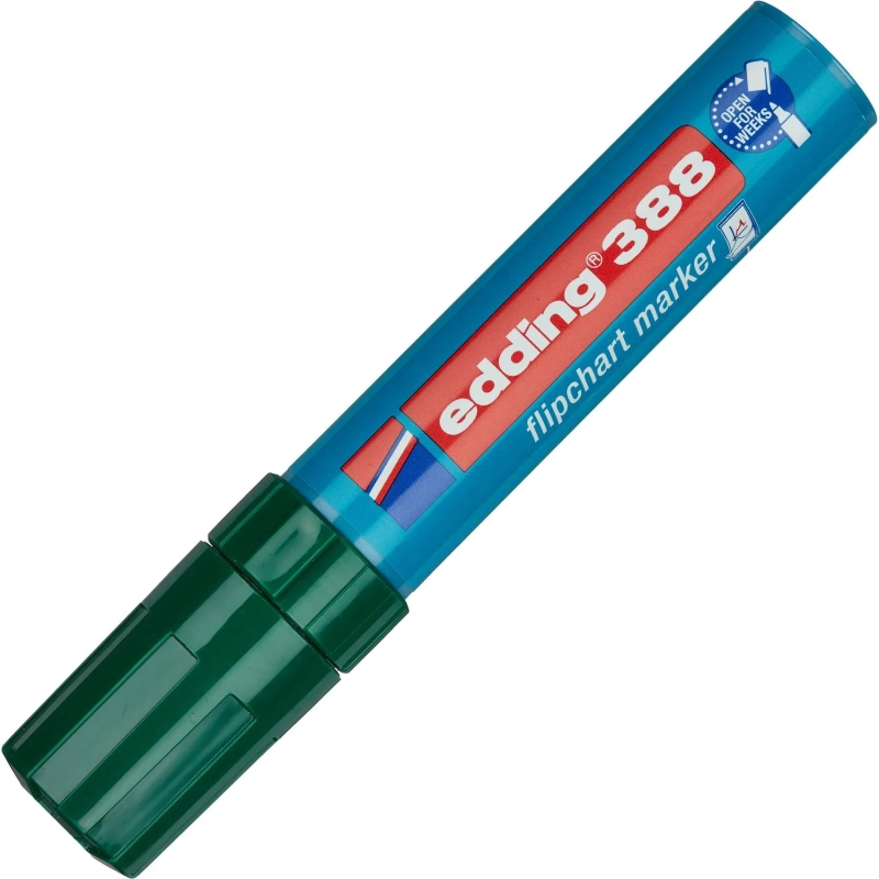 Маркер для флипчартов по бумаге (флипчарт) EDDING E-388/004 зеленый 4-12 мм
