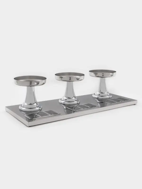 Диспенсер для напитков Hanna Kn&ouml;vel, 3 секции по 8 л, 865&times;350&times;600 мм, нержавеющая сталь, серебристый