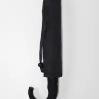 Зонт полуавтоматический &laquo;Мрак&raquo;, эпонж, 3 сложения, 8 спиц, R=47/55 см, d=94 см, чёрный