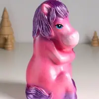 Копилка "Лошадь с сердцем" 24 см, розовый