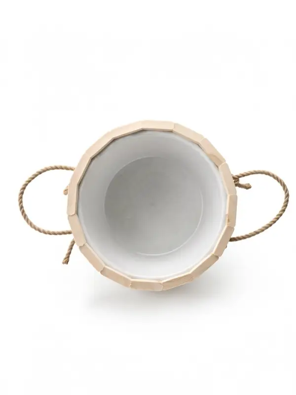 Ведро-запарник для бани и сауны, 20 л, деревянное, пластмассовая вставка