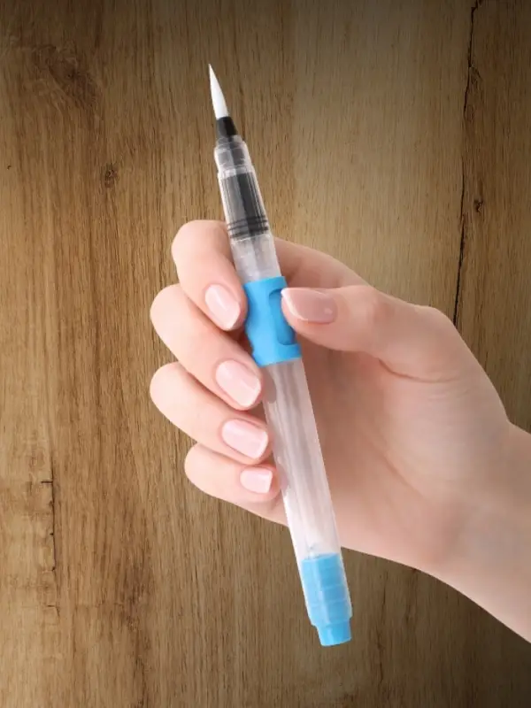 Кисть для каллиграфии, синтетика, MS - 016, круглая, с резервуаром для воды, туши, чернил