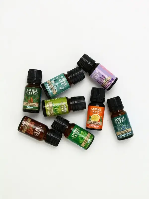 Эфирное масло, набор 8 шт х 10 мл, Банный Дух