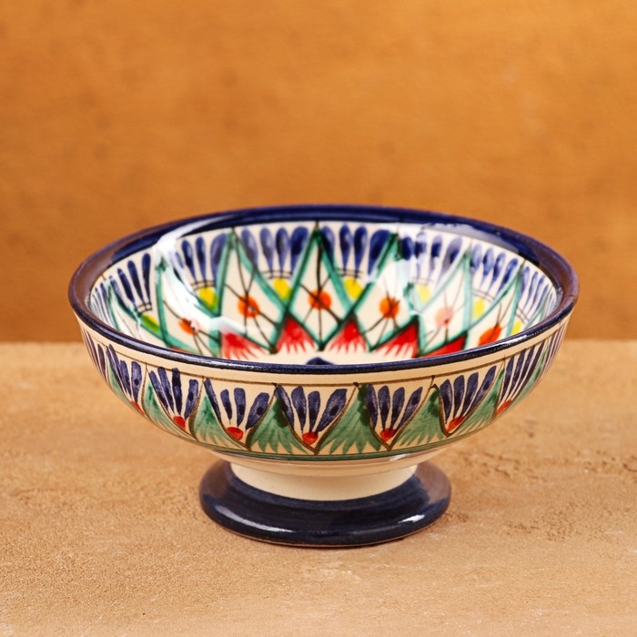 Конфетница Риштанская Керамика 12см, микс