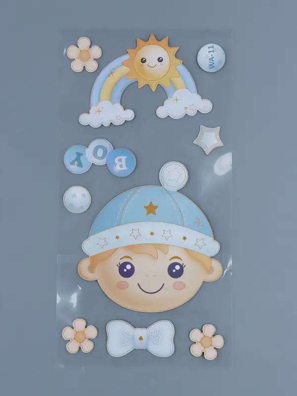 Наклейка интерьерная Наклейка интерьерная "Малыш в голубом" 31х60 см