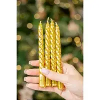 Свечи &laquo;Новогодние&raquo;, набор 8 шт., 1.5 см&times;1.5 см&times;15 см