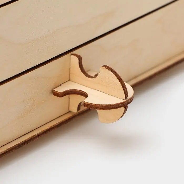 Хлебница деревянная, 26&times;26&times;15 см, бежевая