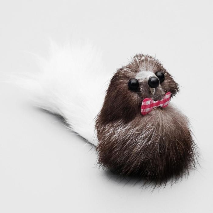 Мышь из натурального меха малая, корпус 5 см, микс цветов Мышь из натурального меха малая, корпус 5 см, микс цветов