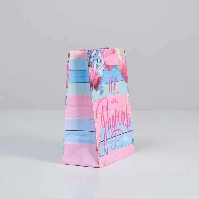 Пакет подарочный ламинированный, упаковка, &laquo;Тебе на радость&raquo;, S 12 х 15 х 5.5 см