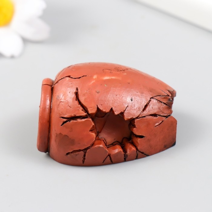 Фигурка для флорариума полистоун  Фигурка для флорариума полистоун "Черепок разбитой вазы" 5х4х3,2 см