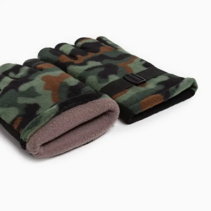 Перчатки мужские двухслойные MINAKU цв. хаки, р-р 26 см